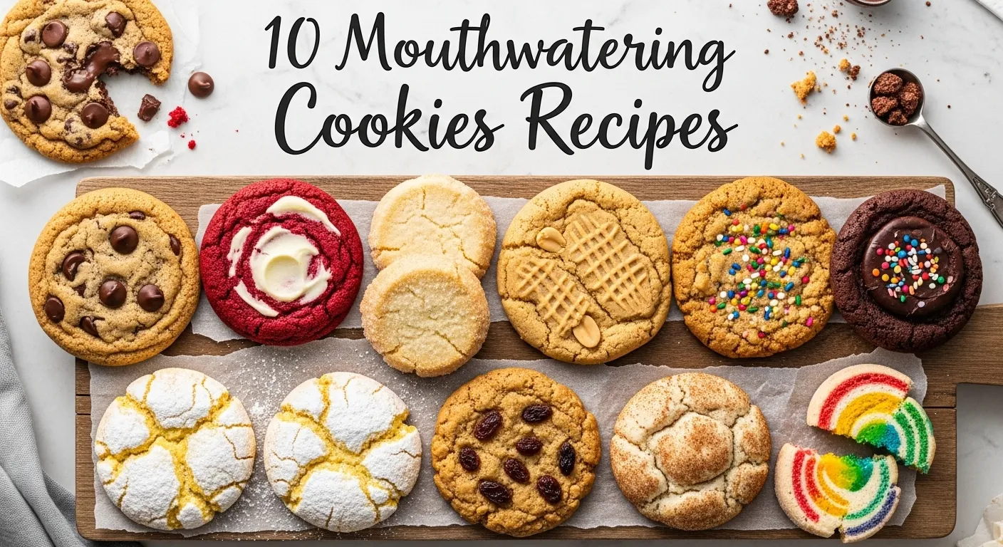 10 Mouthwatering Cookies Recipes