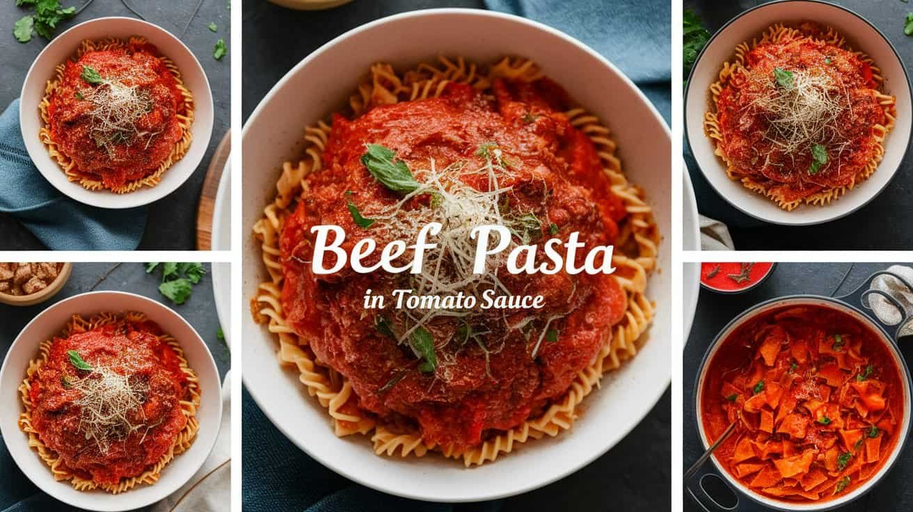 Beef Pasta in Tomato Sauce