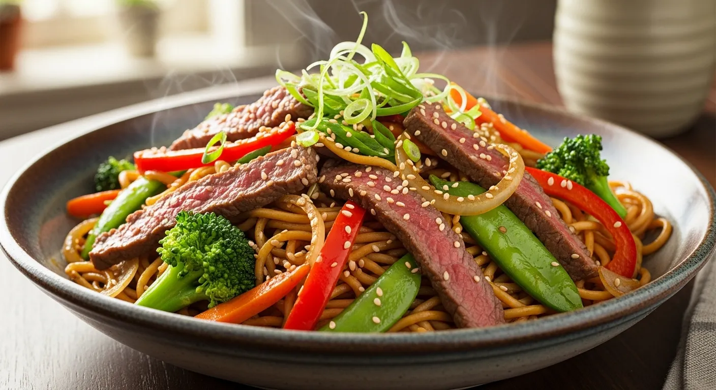 Beef Stir Fry with Noodles