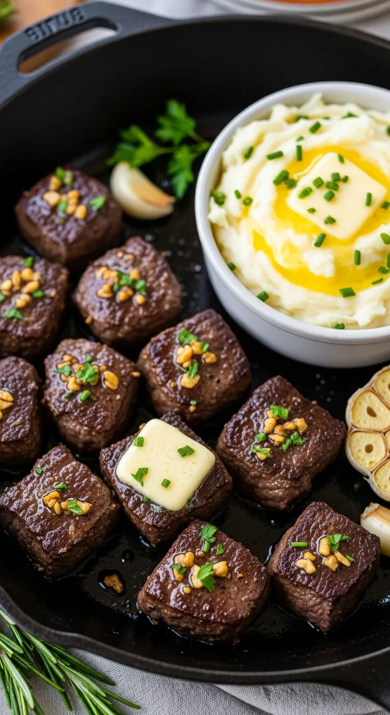 Garlic Butter Steak Bites