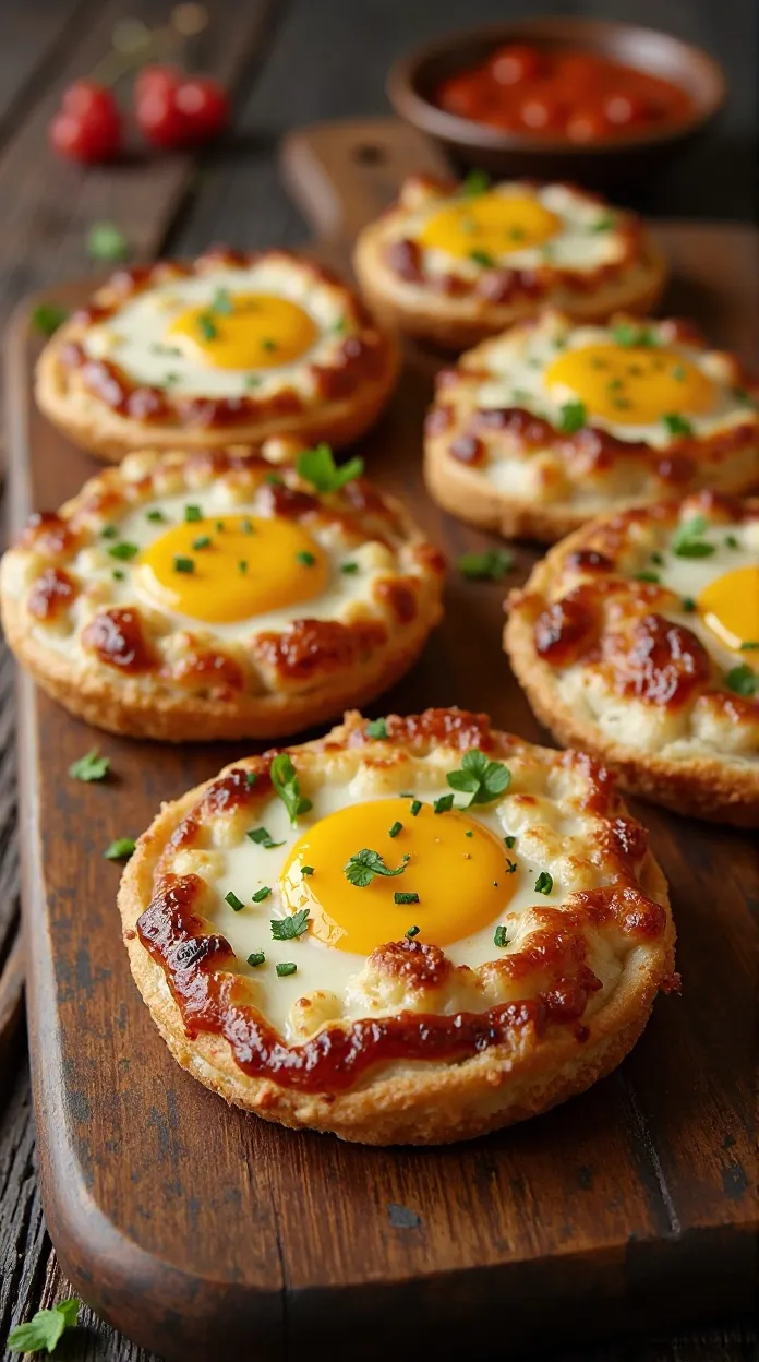 Mini English Muffin Breakfast Pizzas