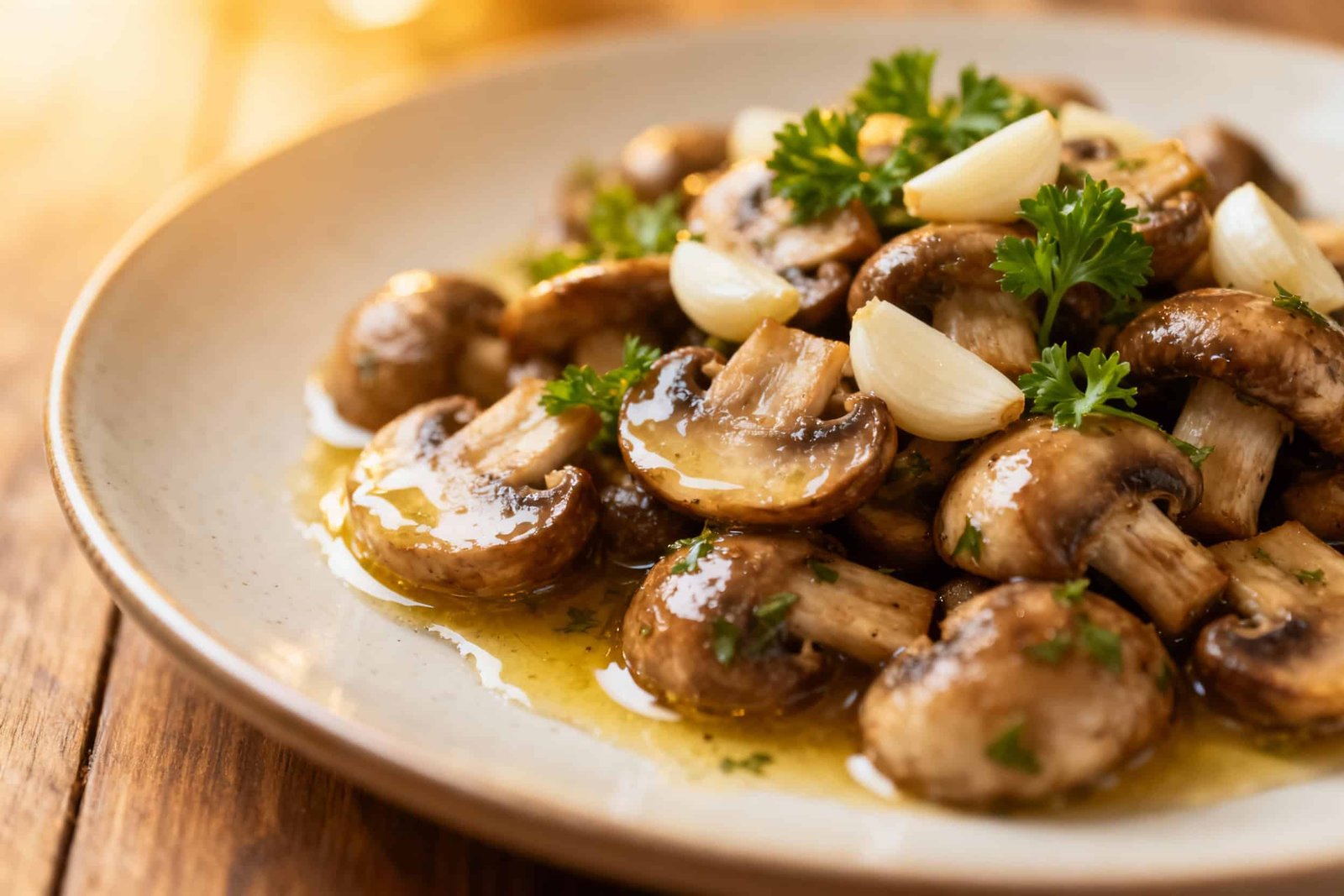 Steakhouse Garlic Butter Mushrooms