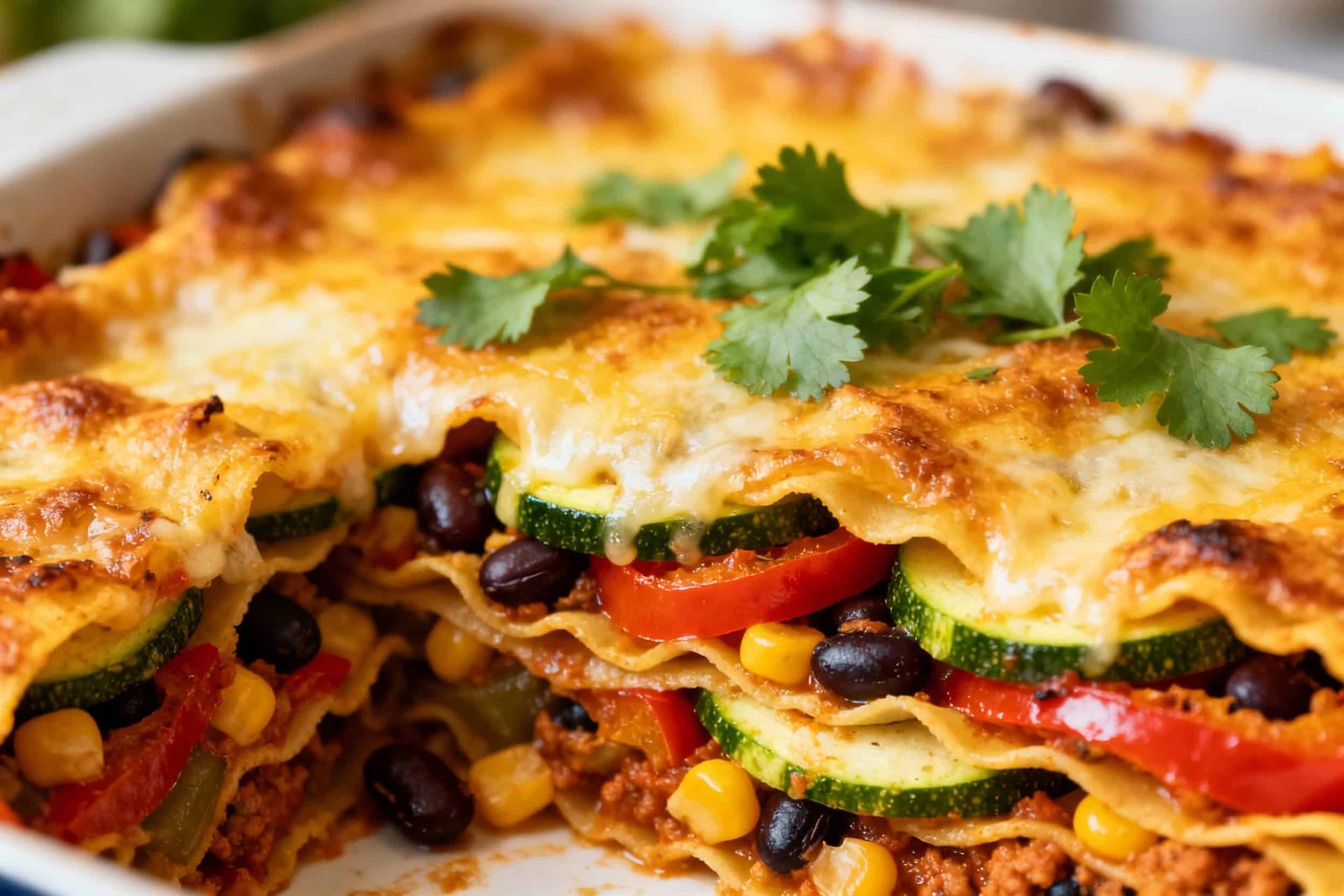 Veggie Mexican Lasagna