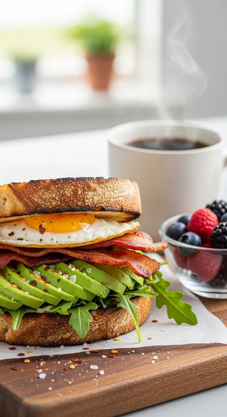 avocado sandwich with egg