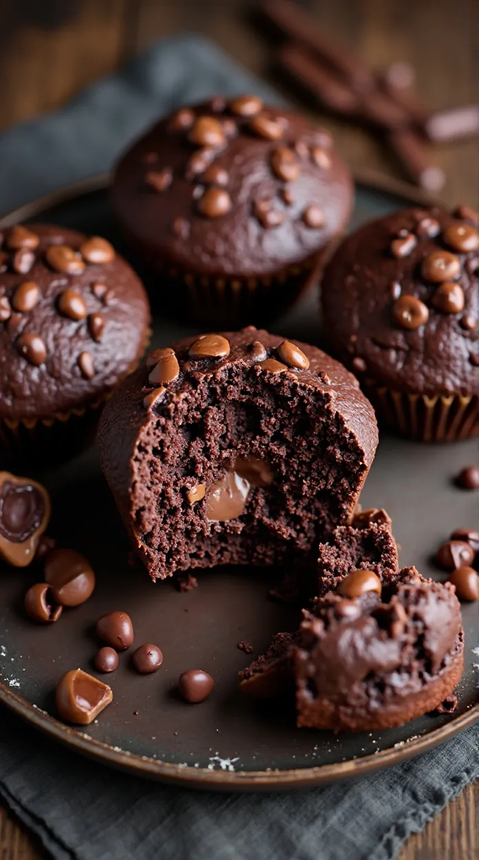 decadent double chocolate muffins recipe