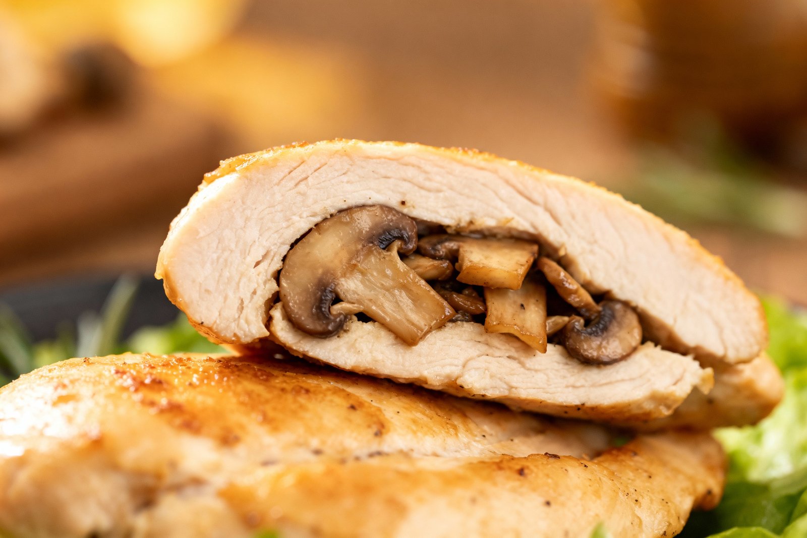 Mushroom Stuffed Chicken