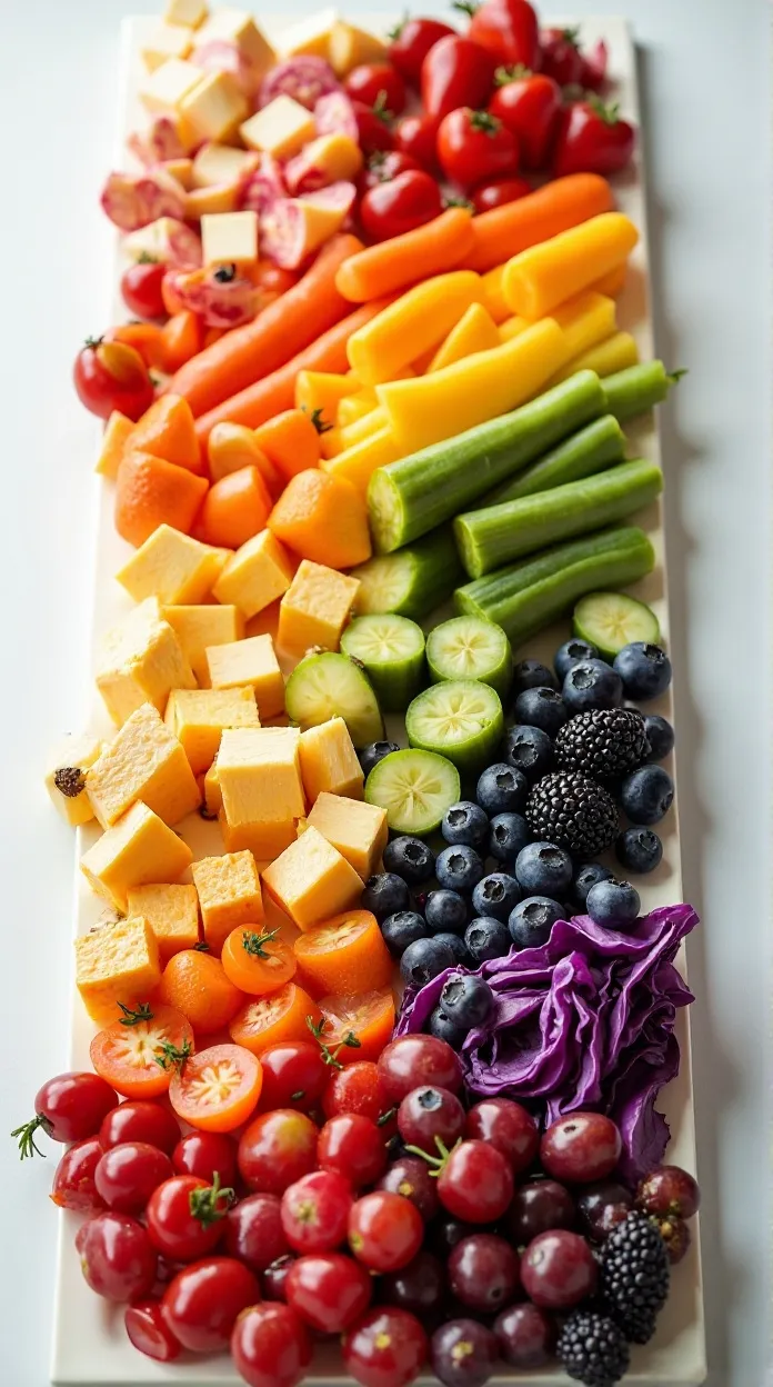Color-Coordinated Rainbow Effect