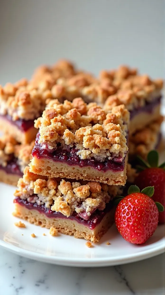 Crumb Topped Cherry Pie Bars