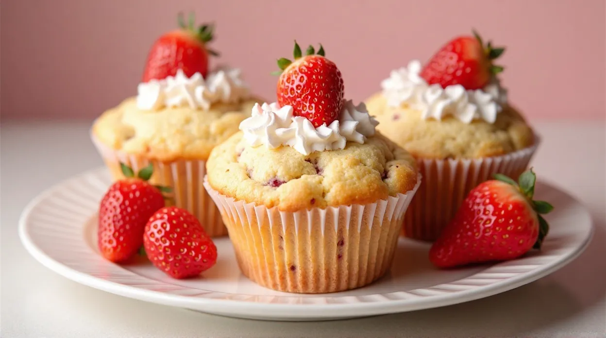 Strawberry Shortcake Muffins