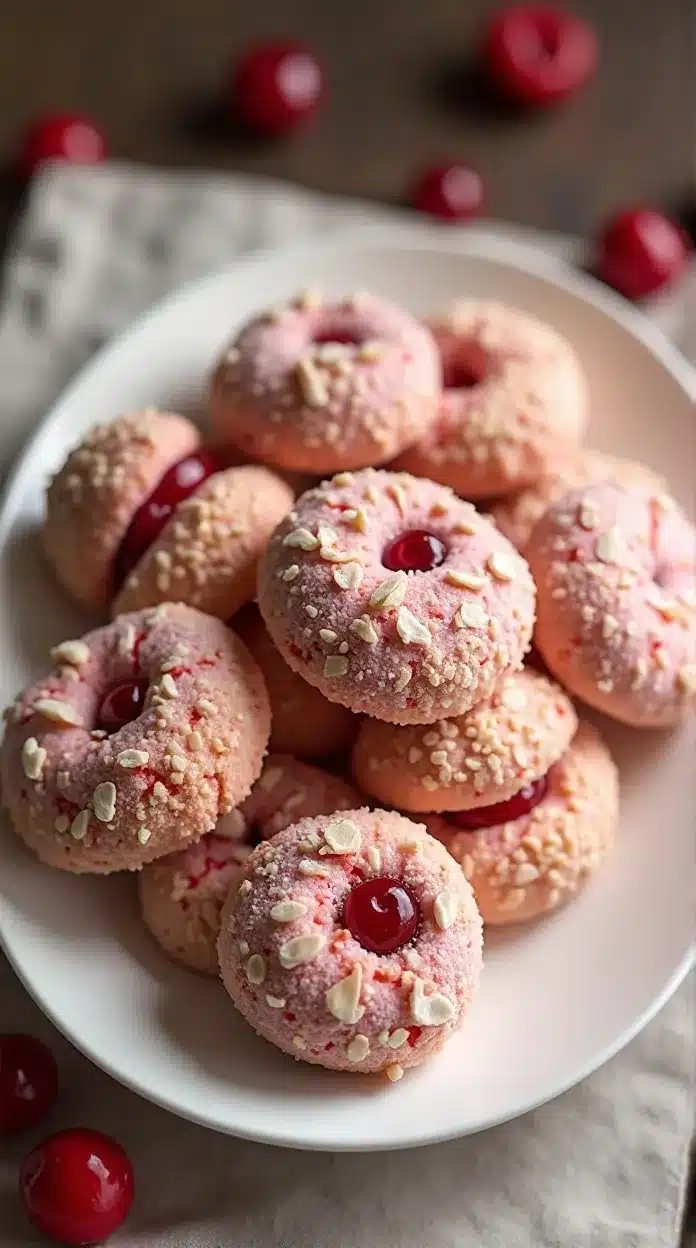 almond cherry cookies