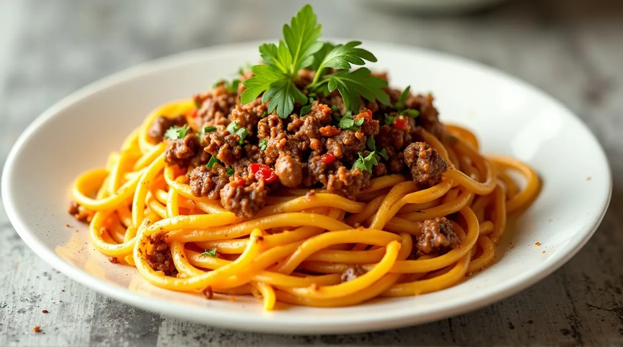 beef taco pasta