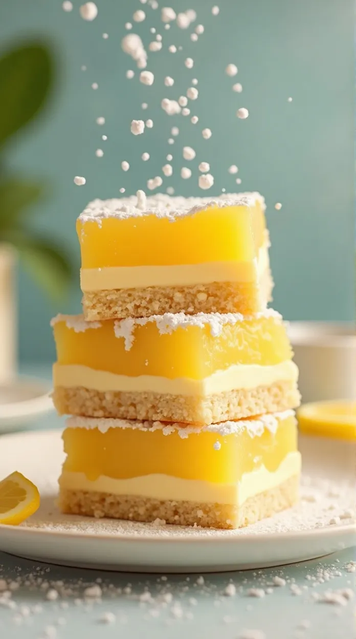 stacked lemon cream cheese bars
