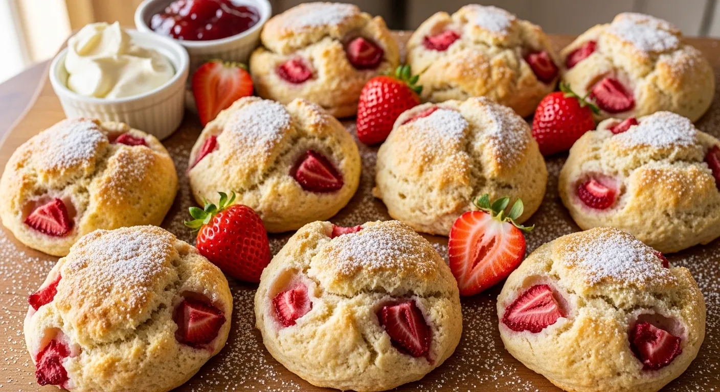 12 Strawberry Scones