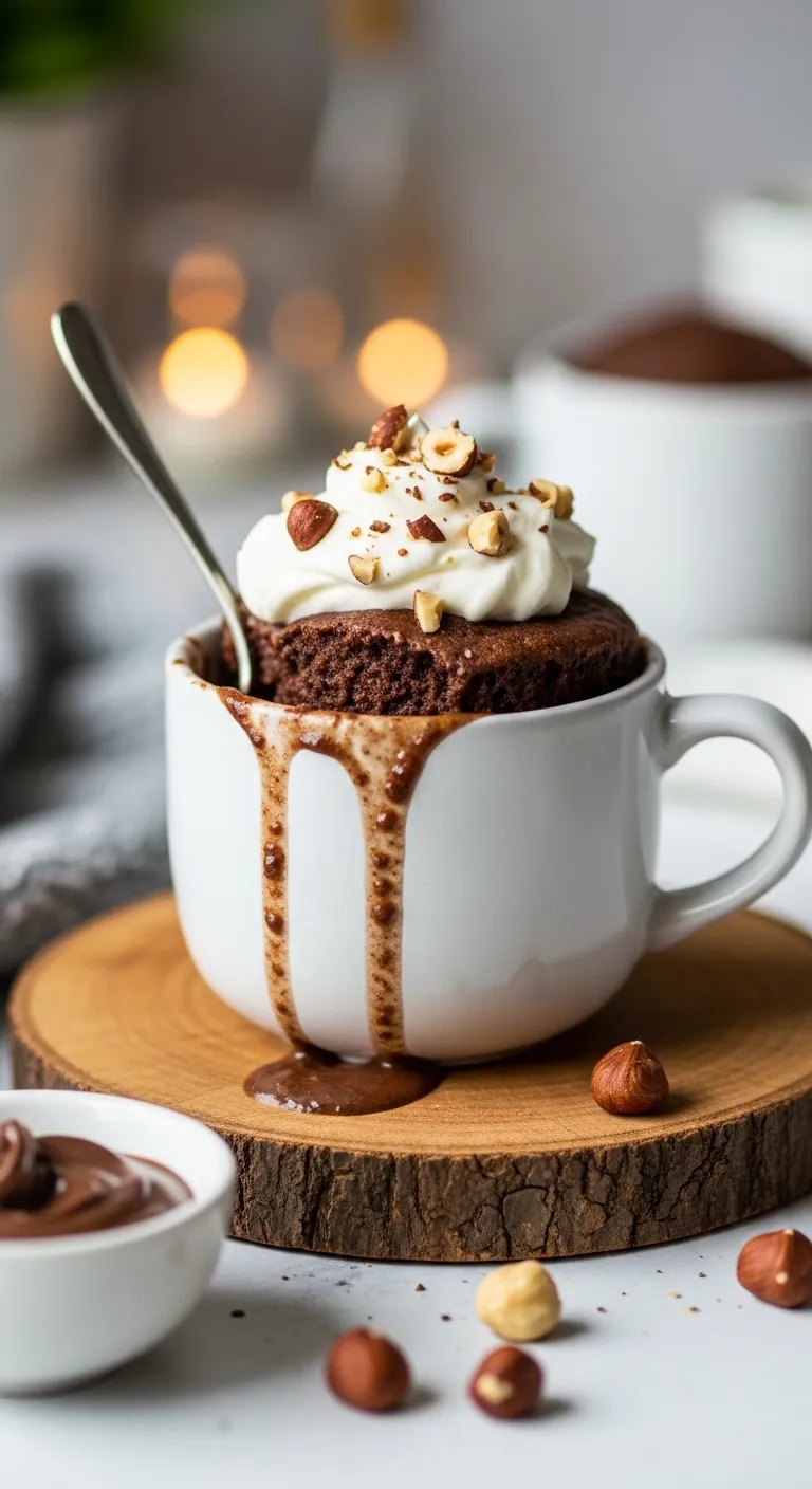 3-Ingredient Nutella Mug Cake Recipe
