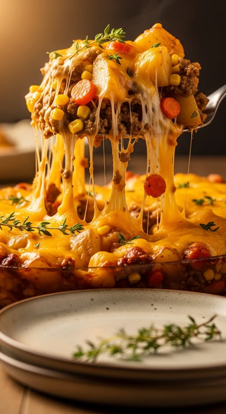 Amish Hamburger With Fall Veggies Bake