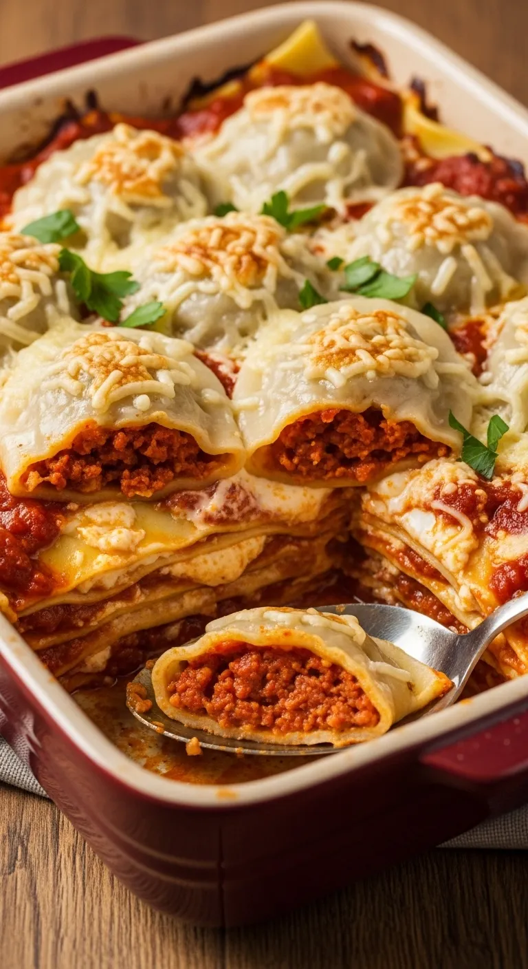 Chorizo and Manchego Dumpling Lasagna
