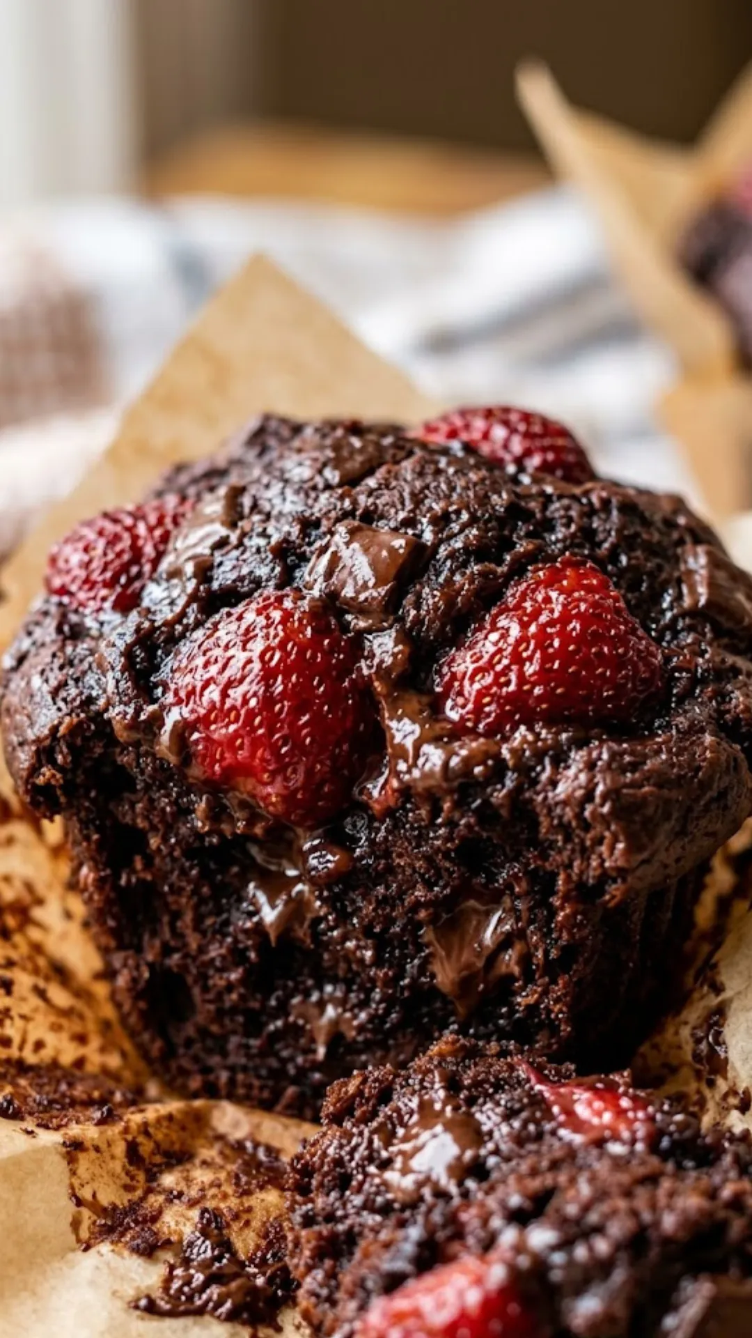 Dark Chocolate Chip and Gummy Strawberry