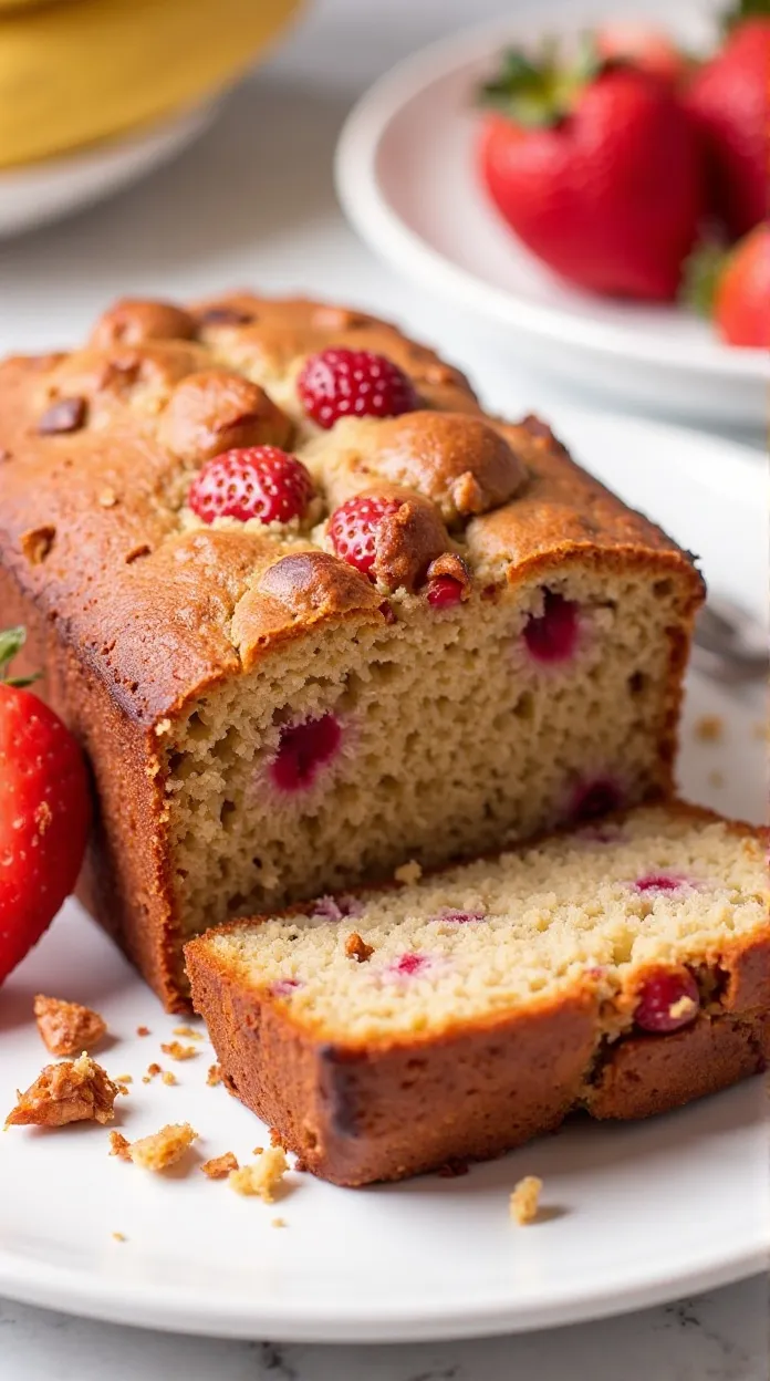 Gluten-Free Strawberry Banana Bread