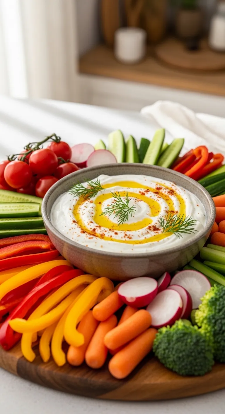 Greek Yogurt Dip with Fresh Vegetables