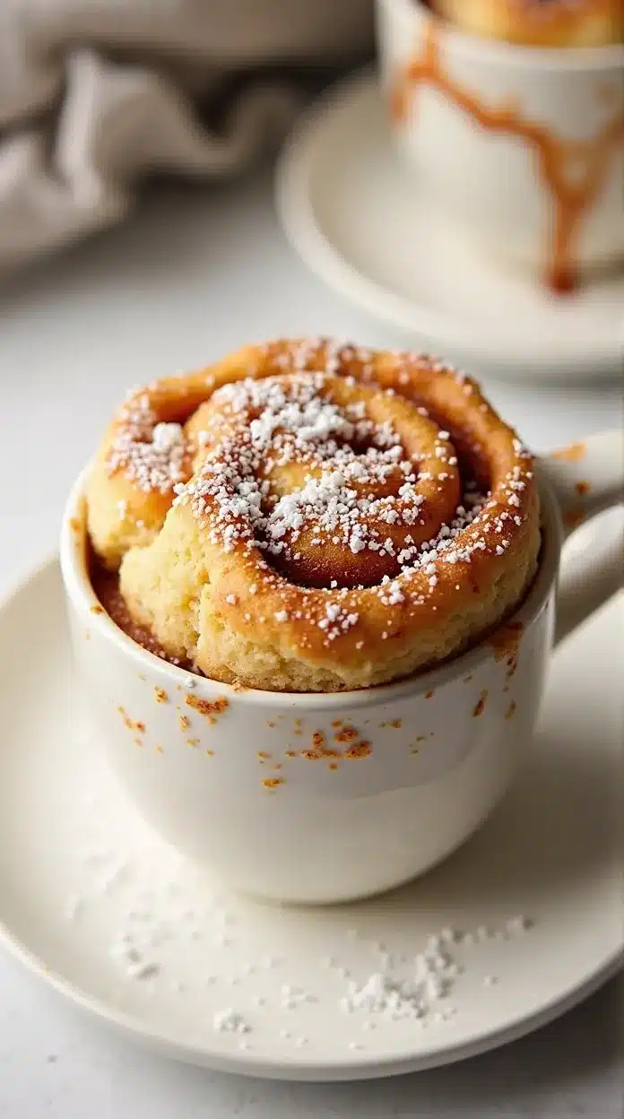 Keto Cinnamon Roll Mug Cake