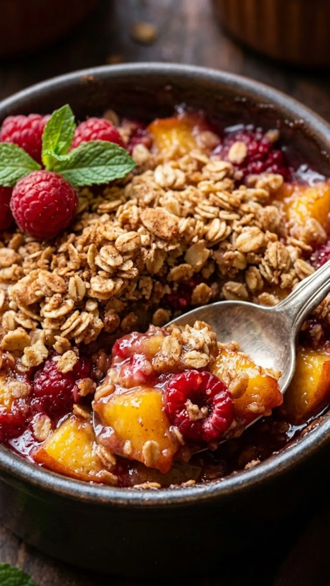 Peach Crumble