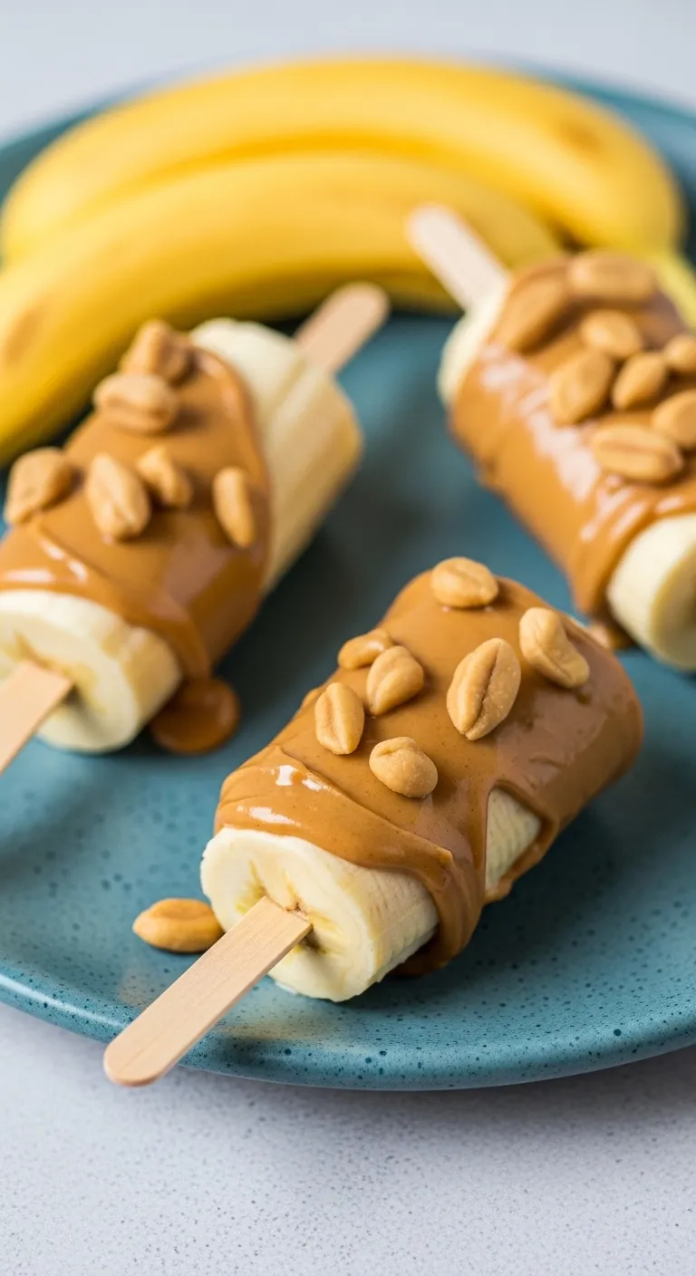 Peanut Butter Banana Pops