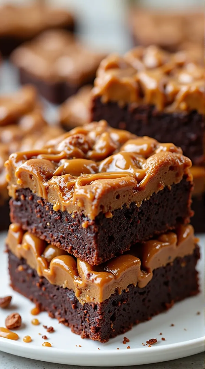 Salted Caramel Pretzel Brownies