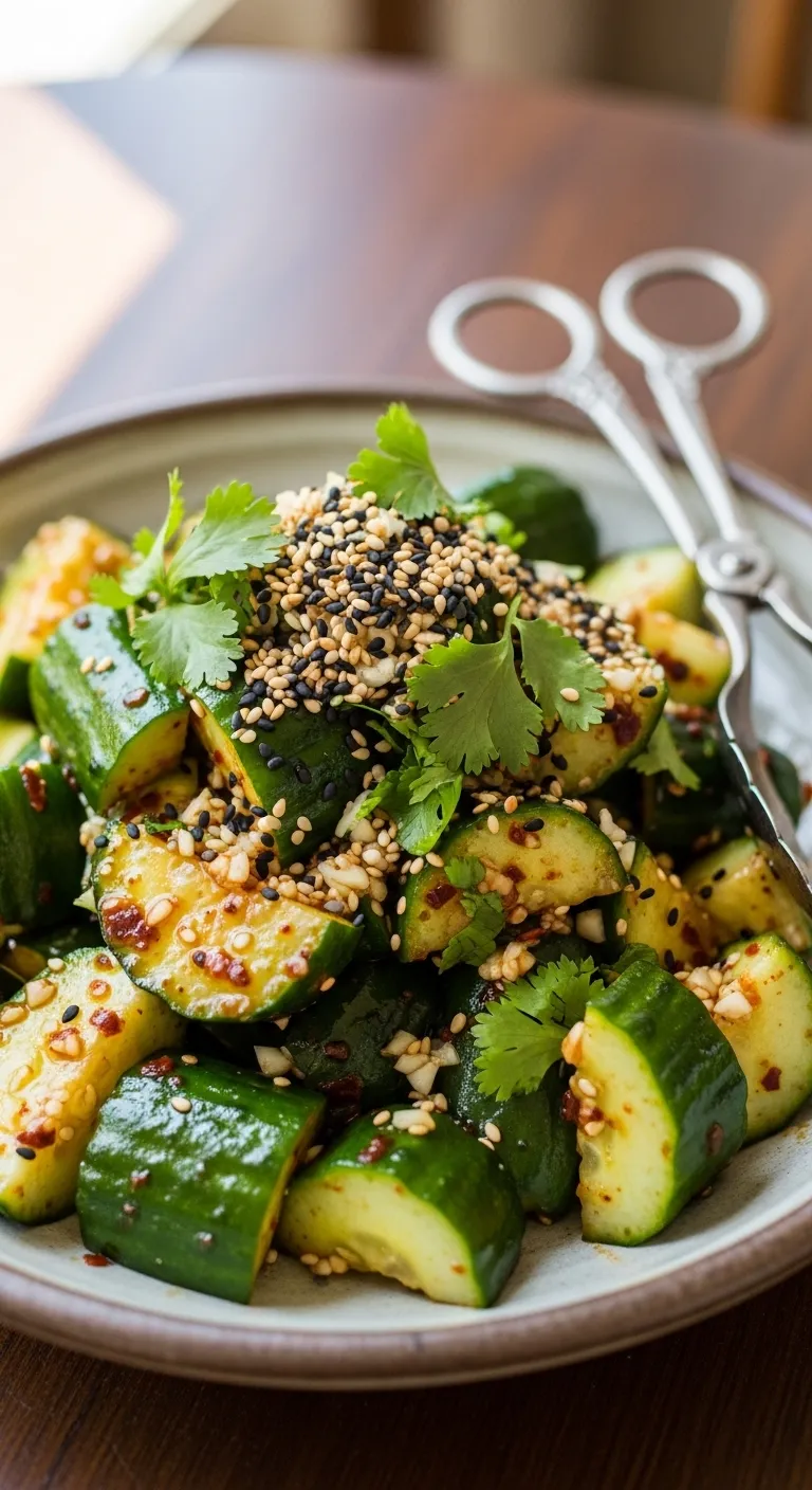 Smashed Cucumber Salad