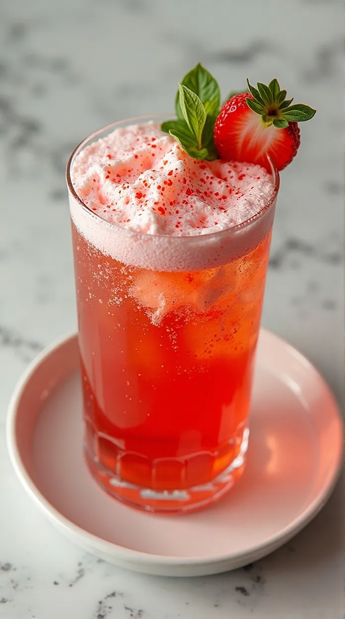 Strawberry Basil Cold Foam Iced Tea