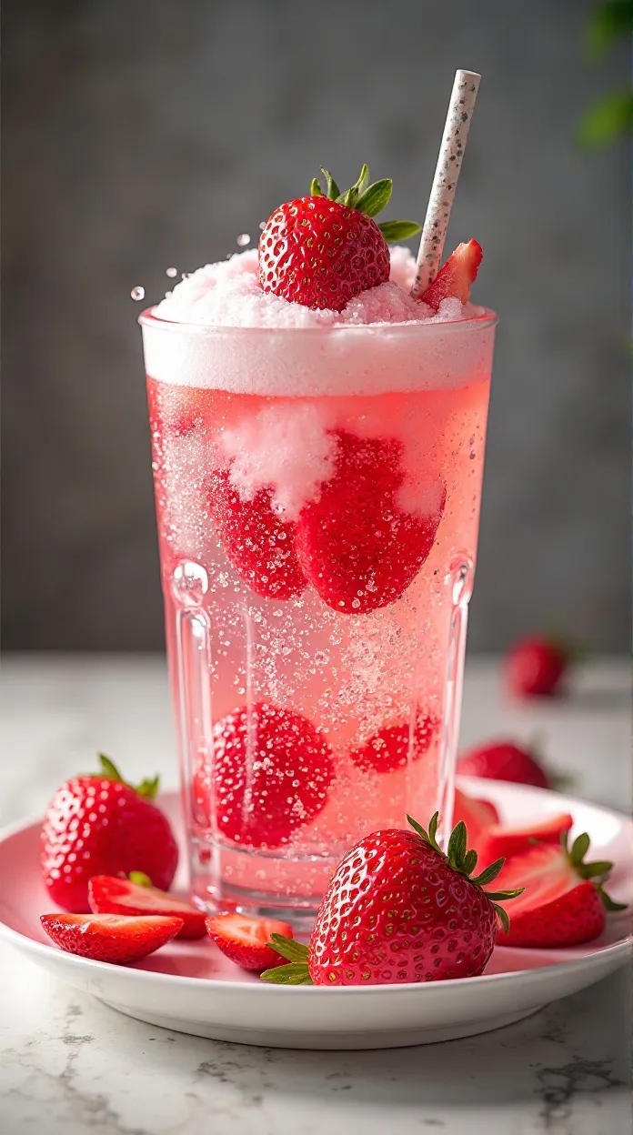 Strawberry Cold Foam Sparkling Water
