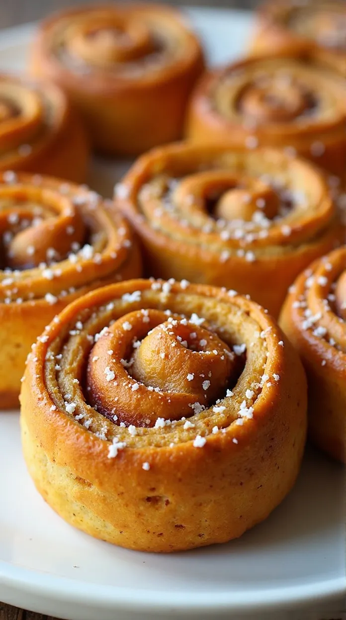 Swirled Pumpkin Cinnamon Rolls