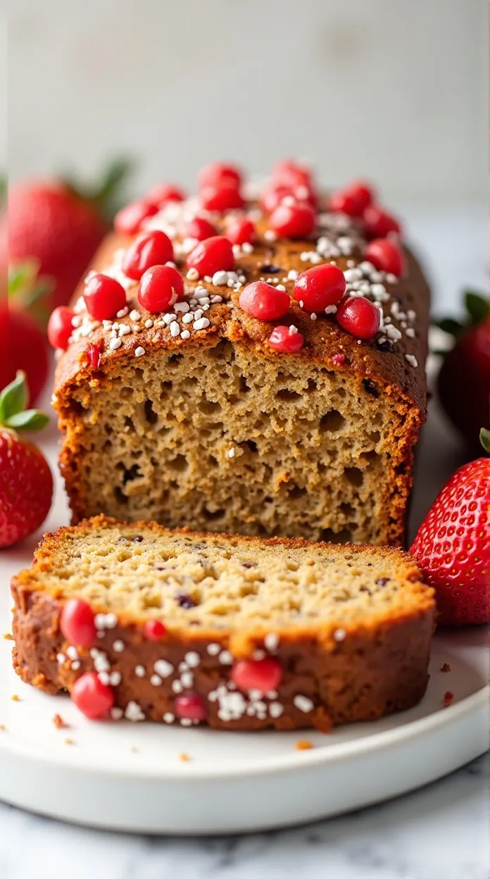 Vegan Strawberry Banana Bread