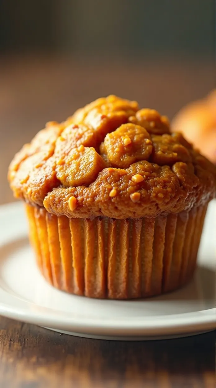 moist pumpkin muffin