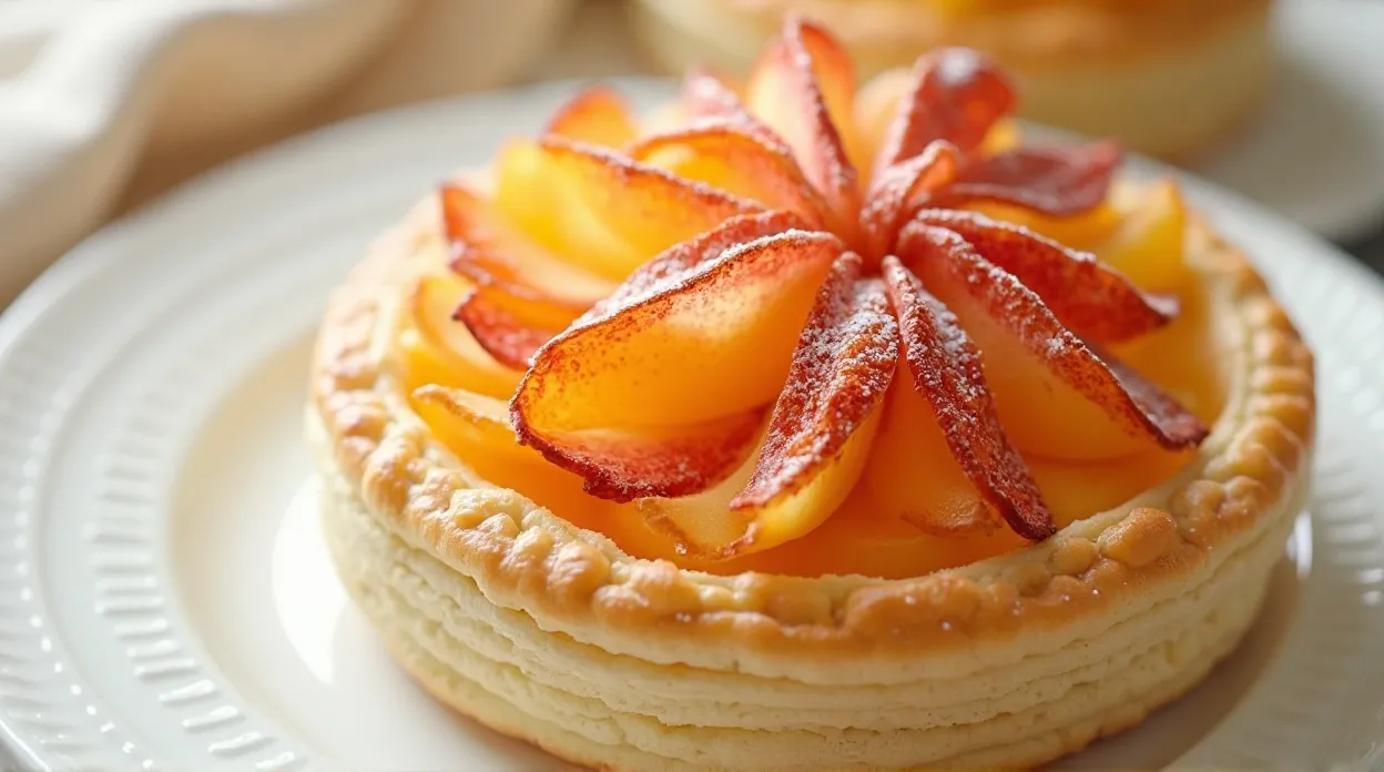 peach puff pastry