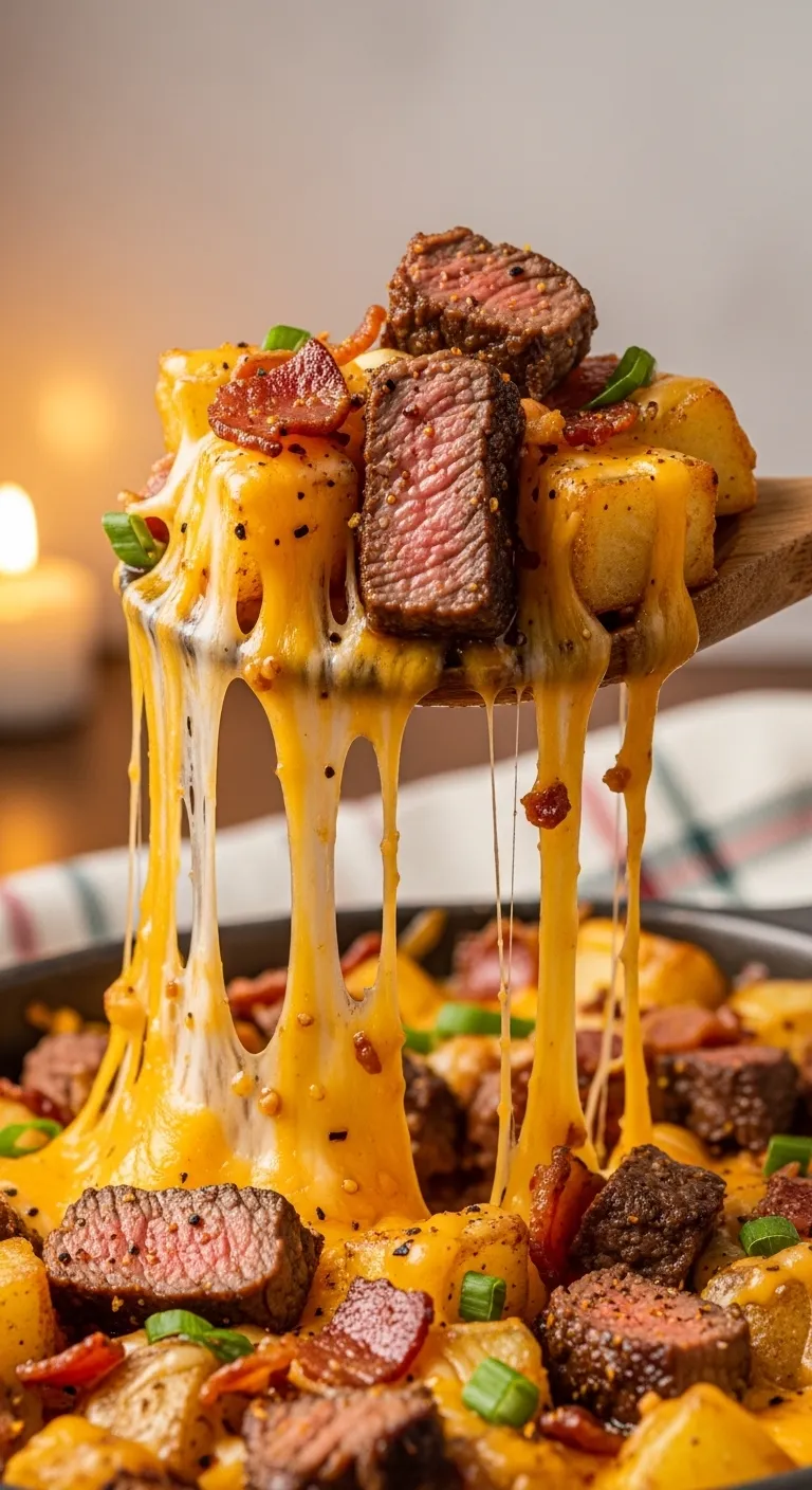 spoonful of cowboy steak potato casserole