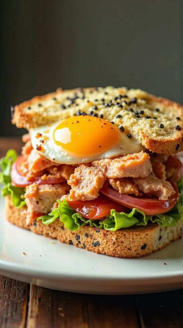 tuna melt with egg
