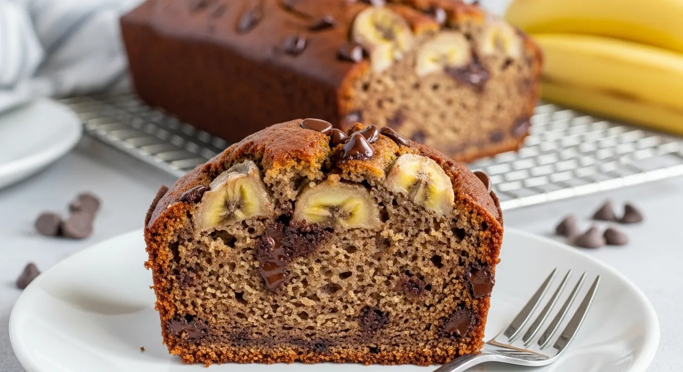 Banana Chocolate Chip Loaf Cake
