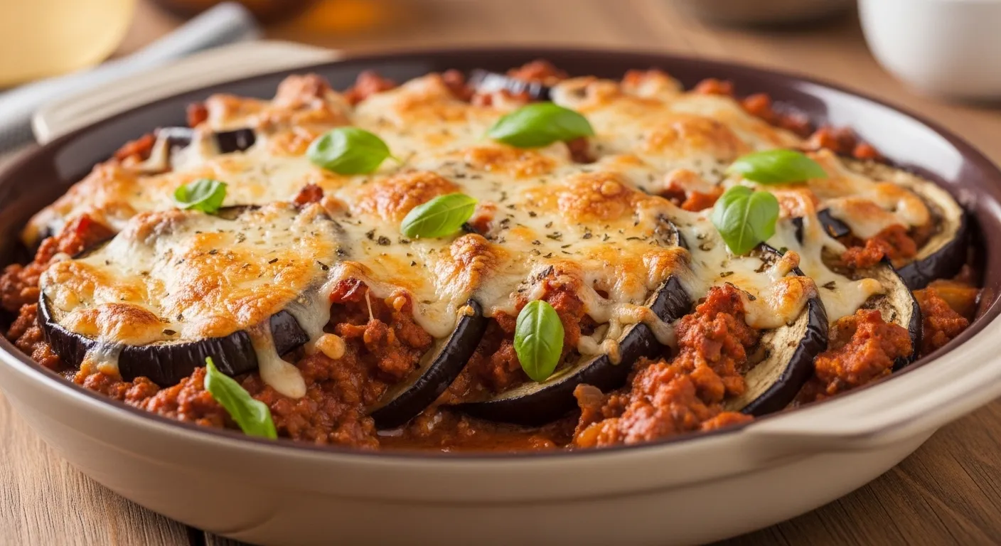 Beef Eggplant Bake