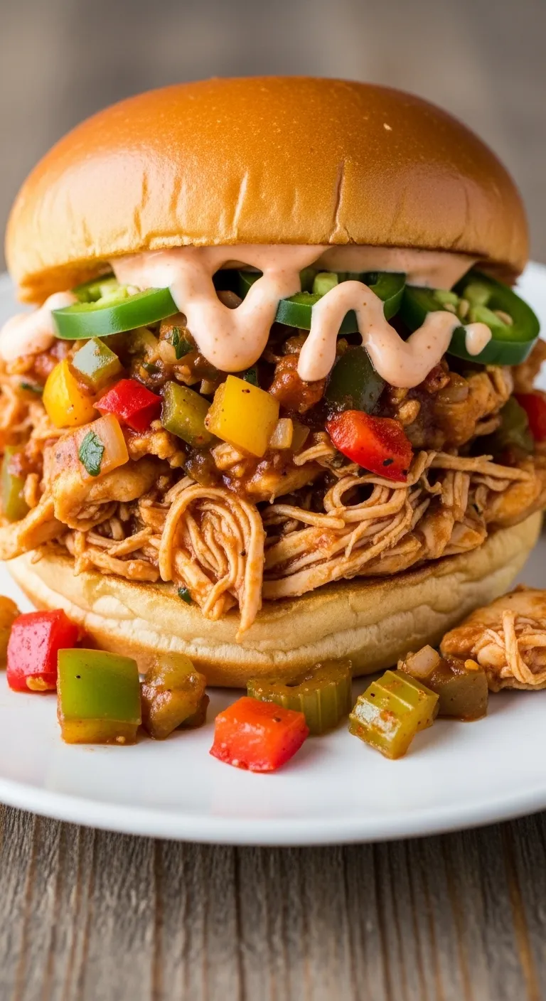 Cajun Chicken Sloppy Joes with a Spicy Twist