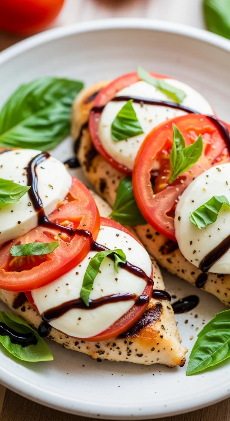 Caprese Chicken with Fresh Mozzarella and Basil