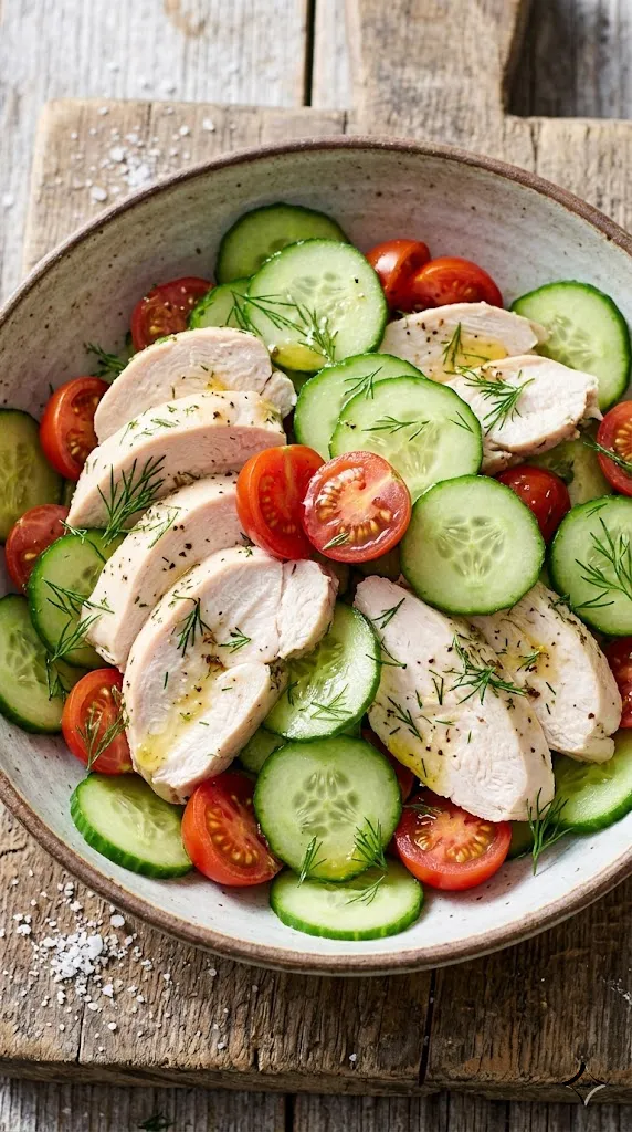 Chicken and Cucumber Salad