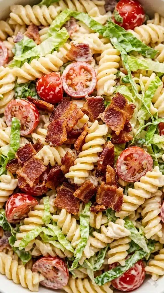 Creamy BLT Pasta Salad
