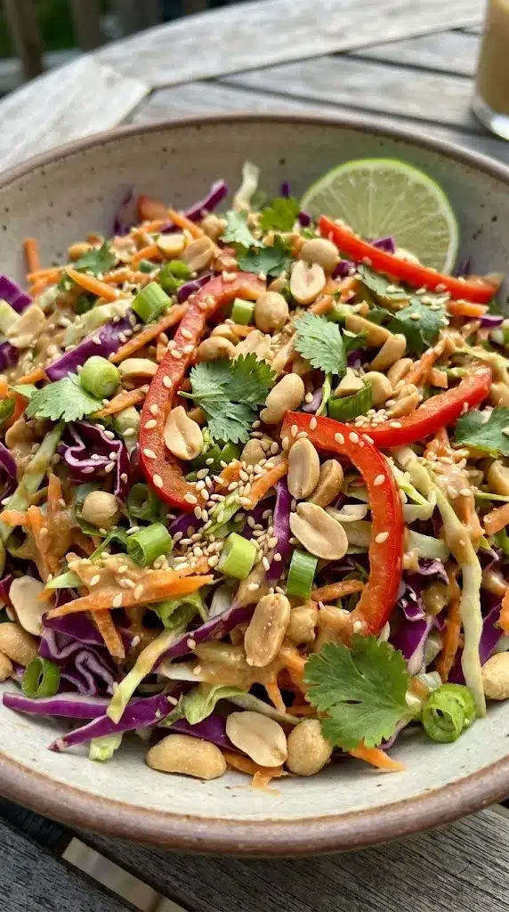 Crunchy Thai Peanut Chopped Salad