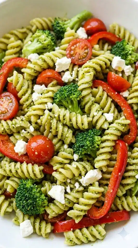 Garden Pesto Pasta Salad