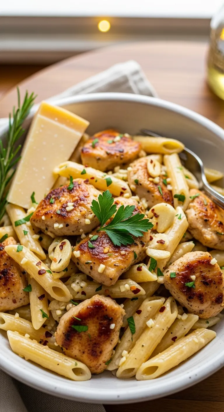 Garlic Parmesan Chicken Pasta