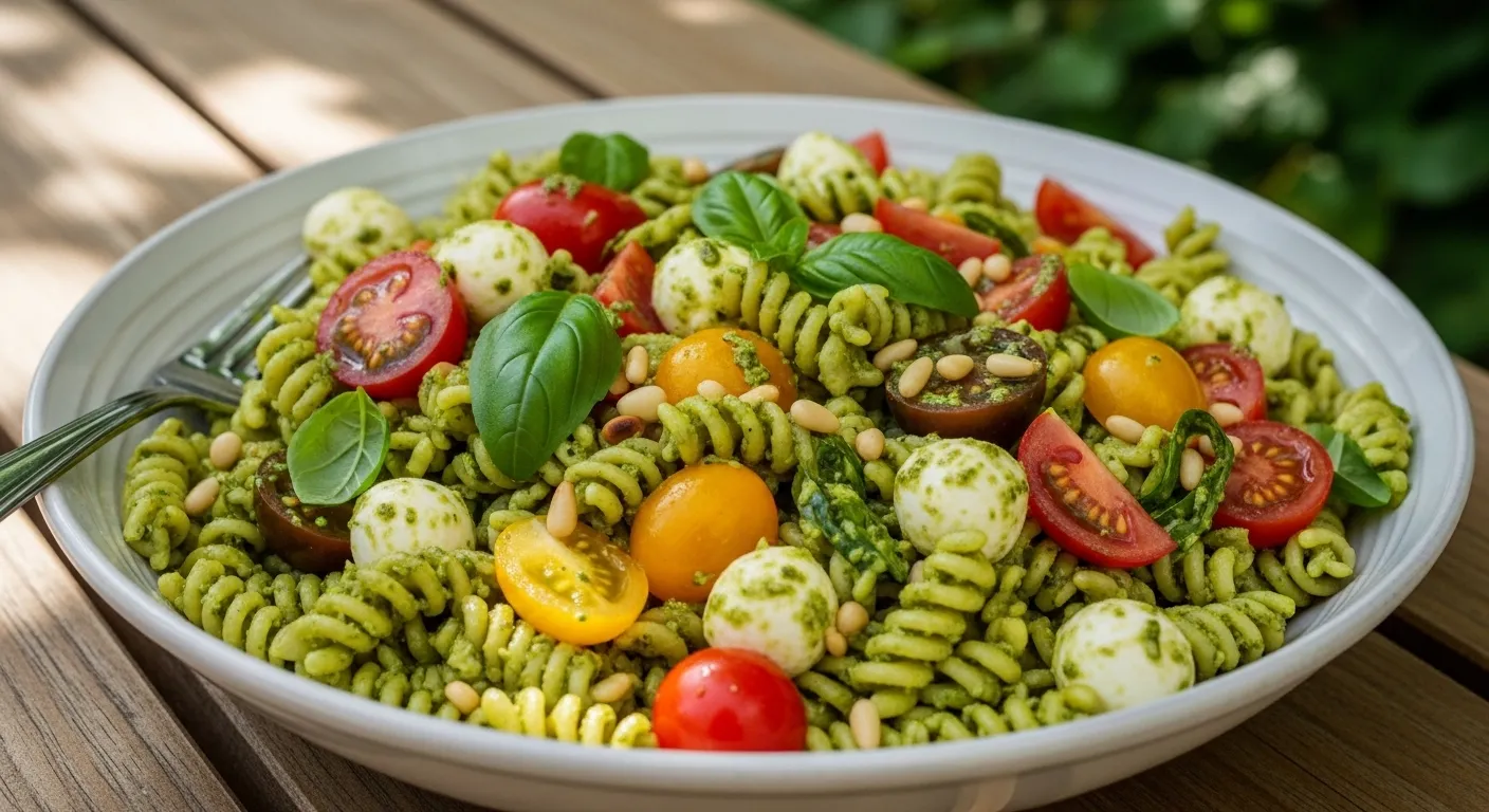 Homemade Pesto Pasta Salad