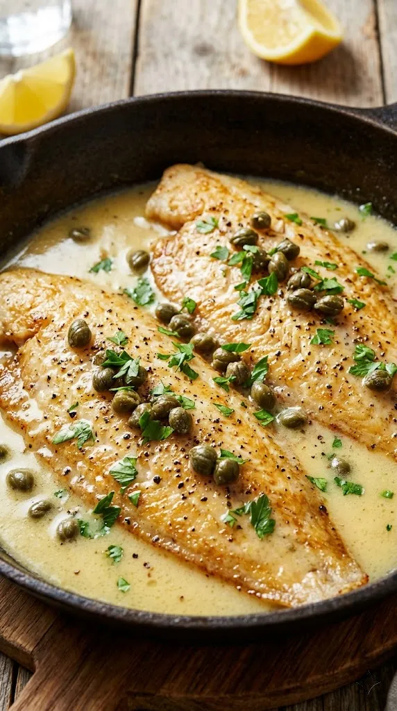 Lemon Butter Sole with Capers