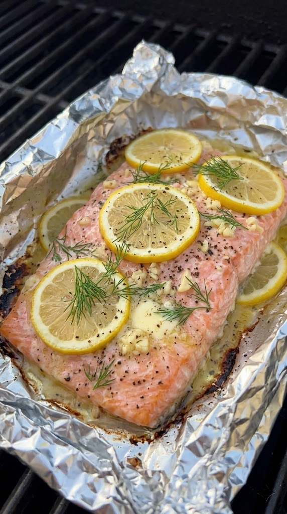 Lemon-Herb Grilled Salmon in Foil Packets