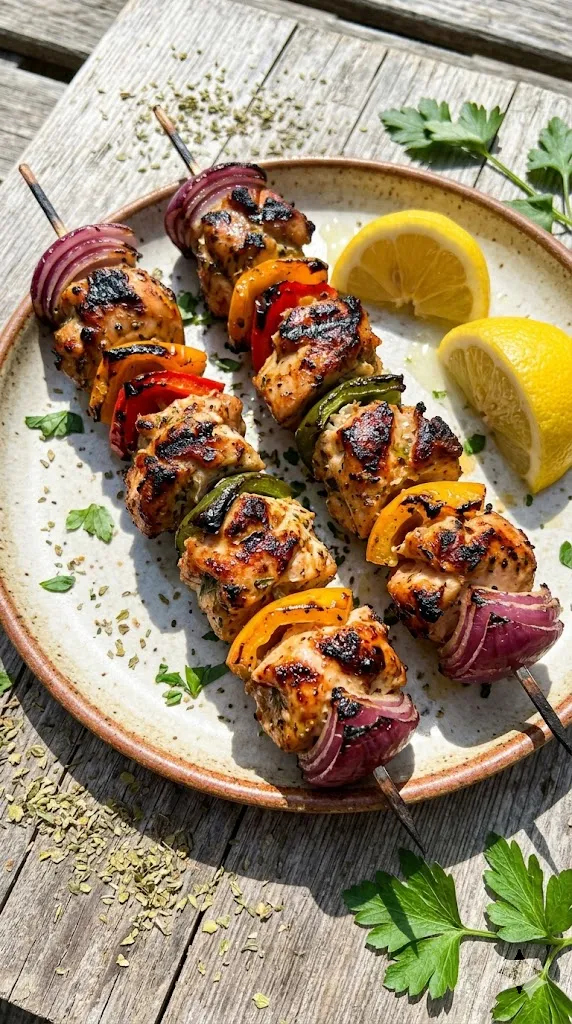 Mediterranean Grilled Chicken Skewers