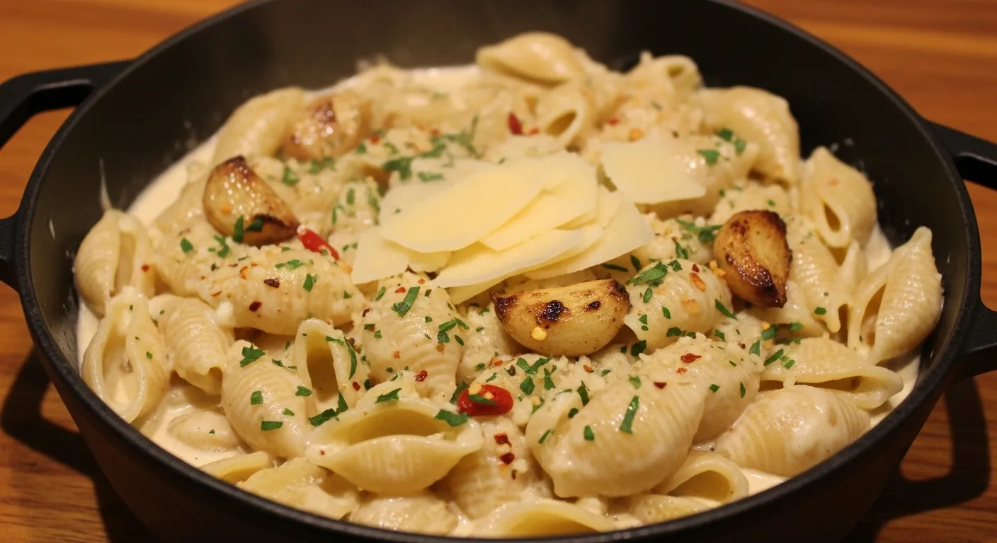 One Pot Creamy Garlic Pasta